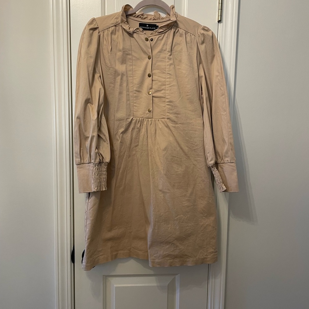 Pomander place Tuckernuck khaki Claiborne dress